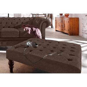 Premium collection by Home affaire Hocker CHESTERFIELD met knoopsluiting, ook in leer