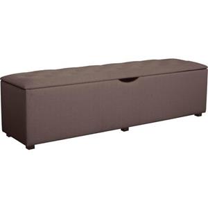 Places of Style Hockerbank Knobbed Hockerbank met bergruimte, breedte 120 cm en 160 cm