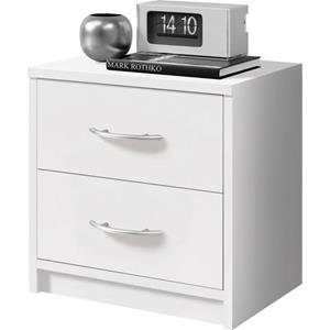 Nachtkommode ¦ weiß ¦ Maße (cm): B: 38,5 H: 39 T: 28,2  - Möbel Kraft