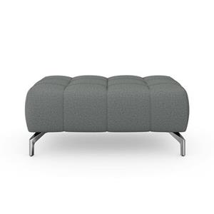 Sit&more Hocker Blauw met zilverkleurige poten