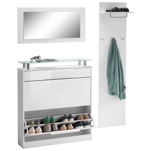 Borchardt Möbel Halmeubelset Olivia (3-delige), staande schoenenkast (set, 3 stuks)