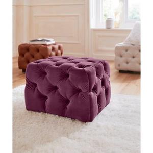 Guido Maria Kretschmer Home&Living Hocker Kalina met klassieke chesterfield-capitonnage, passend bij de serie kalina
