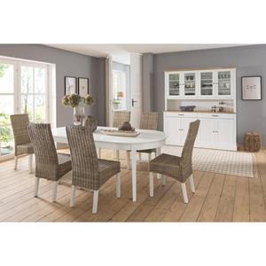 Home affaire Eettafel Piano Breedte 165 cm, uittrekbaar tot 265 cm