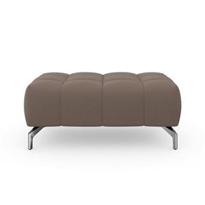 Sit&more Hocker Blauw met zilverkleurige poten