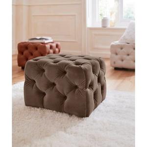 Guido Maria Kretschmer Home&Living Hocker Kalina met klassieke chesterfield-capitonnage, passend bij de serie kalina