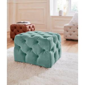 Guido Maria Kretschmer Home&Living Hocker Kalina met klassieke chesterfield-capitonnage, passend bij de serie kalina