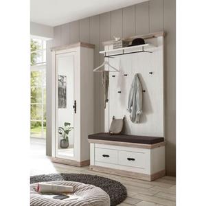 Home affaire Halmeubelset Florence in de romantische landhuislook (3 stuks)