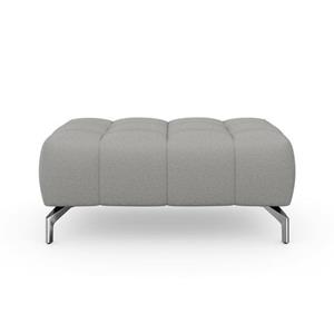 Sit&more Hocker Blauw met zilverkleurige poten