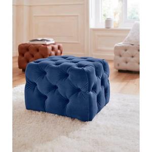 Guido Maria Kretschmer Home&Living Hocker Kalina met klassieke chesterfield-capitonnage, passend bij de serie kalina