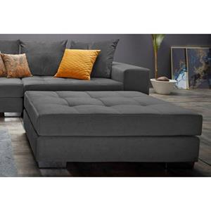 INOSIGN Hocker Vale met binnenvering en stiksels op de zitting