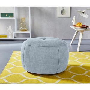 INOSIGN Hocker Lounis Ronde hocker in 2 afmetingen, soft clean voor het gemakkelijk reinigen met water