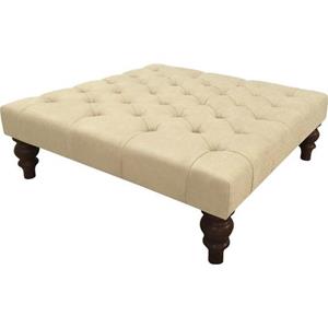 Home affaire Hocker Duc hoogwaardige capitonnage achter, fluwelige en changerende look