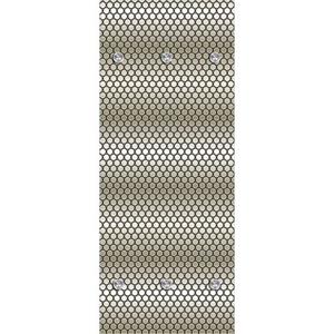 Queence Kapstok Punten met 6 haken, 50 x 120 cm