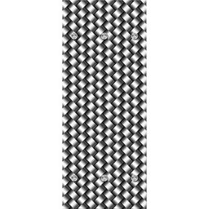 Queence Kapstok Vlechtmotief met 6 haken, 50 x 120 cm