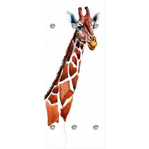 Queence Kapstok Giraf met 6 haken, 50 x 120 cm