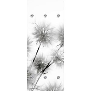 Queence Kapstok Paardenbloemen met 6 haken, 50 x 120 cm