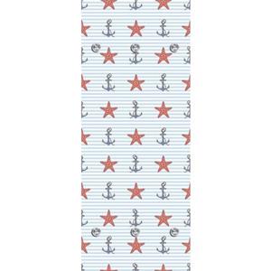 Queence Kapstok Ocean met 6 haken, 50 x 120 cm