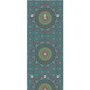 Queence Kapstok Bloemen met 6 haken, 50 x 120 cm