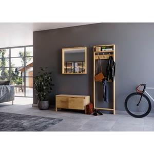 Home affaire Halmeubelset Livana van massief hout (set, 2 stuks)