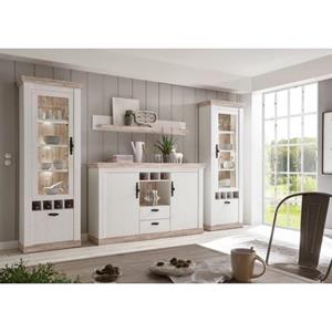 Home affaire Wandmeubel Florence 9 in romantische rustieke look (set, 4 stuks)