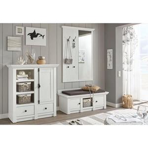 Home affaire Halmeubelset California Set van: zitbank, paneel met spiegel en kast (set, 3 stuks)