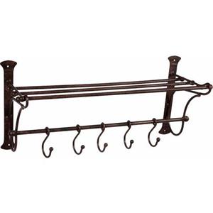 Ambiente Haus Kapstok Legbord met haken 54 cm