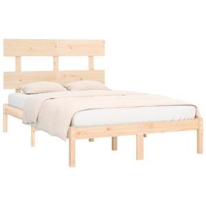 vidaXL Bedframe massief hout 120x190 cm Small Double