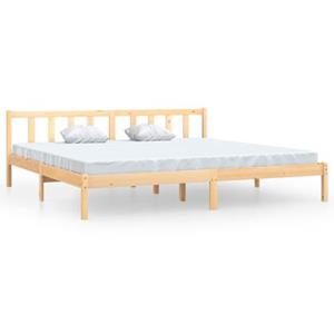 VidaXL Bedframe massief grenenhout 180x200 cm 6FT Super King