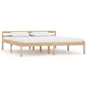 VidaXL Bedframe massief grenenhout 160x200 cm