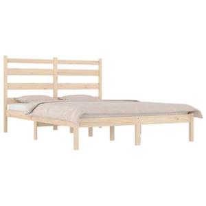 vidaXL Bedframe massief grenenhout 120x190 cm Small Double