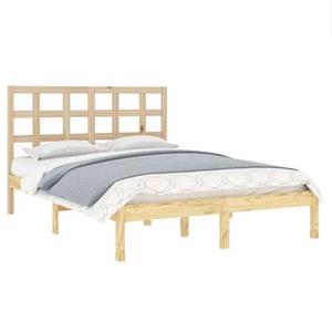 vidaXL Bedframe massief hout 140x190 cm