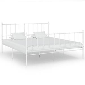 VidaXL Bedframe metaal wit 200x200 cm