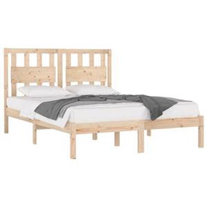 vidaXL Bedframe massief grenenhout 120x190 cm Small Double