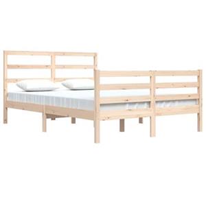 vidaXL Bedframe massief grenenhout 140x200 cm