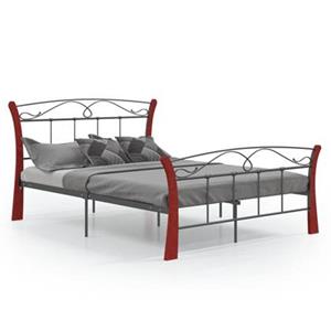 vidaXL Bett Schwarz Metall 120x200 cm 