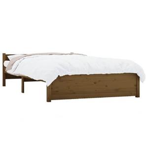 VidaXL Bedframe massief hout honingbruin 135x190 cm 4FT6 Double