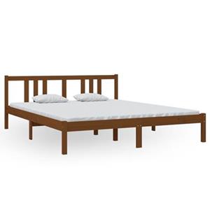 VidaXL Bedframe massief hout honingbruin 160x200 cm