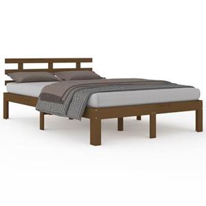 VidaXL Bedframe massief hout honingbruin 150x200 cm 5FT King Size