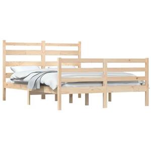 VidaXL Bedframe massief grenenhout 140x200 cm