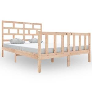 VidaXL Bedframe massief grenenhout 120x200 cm