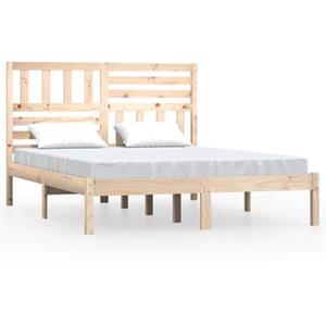 VidaXL Bedframe massief grenenhout 120x190 cm 4FT small double