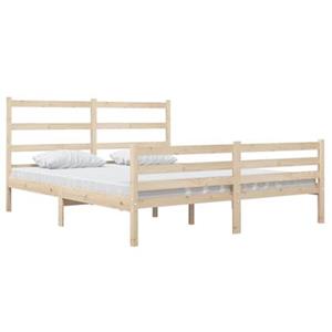 VidaXL Bedframe massief grenenhout 150x200 cm 5FT King Size