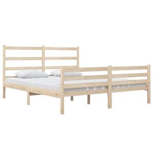 VidaXL Bedframe massief grenenhout 150x200 cm 5FT King Size