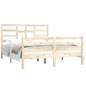 VidaXL Bedframe massief hout 150x200 cm 5FT King Size