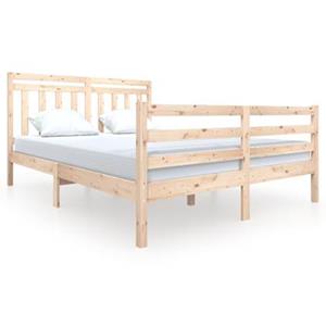 VidaXL Bedframe massief hout 150x200 cm 5FT King Size
