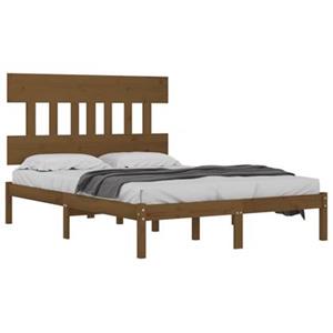 VidaXL Bedframe massief hout honingbruin 140x200 cm