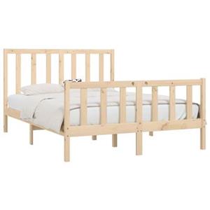 VidaXL Bedframe massief hout 140x190 cm