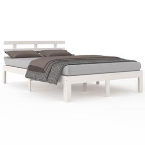 VidaXL Bedframe massief hout wit 200x200 cm