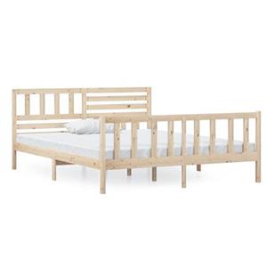 VidaXL Bedframe massief hout 120x200 cm