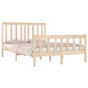 VidaXL Bedframe massief grenenhout 120x190 cm 4FT Small Double